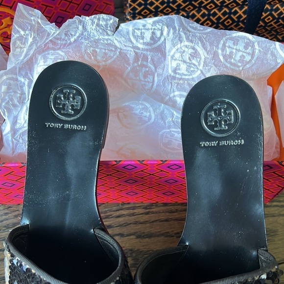 TORY BURCH Carter Reversible Sequin Slides black luxury - Picture 4 of 15